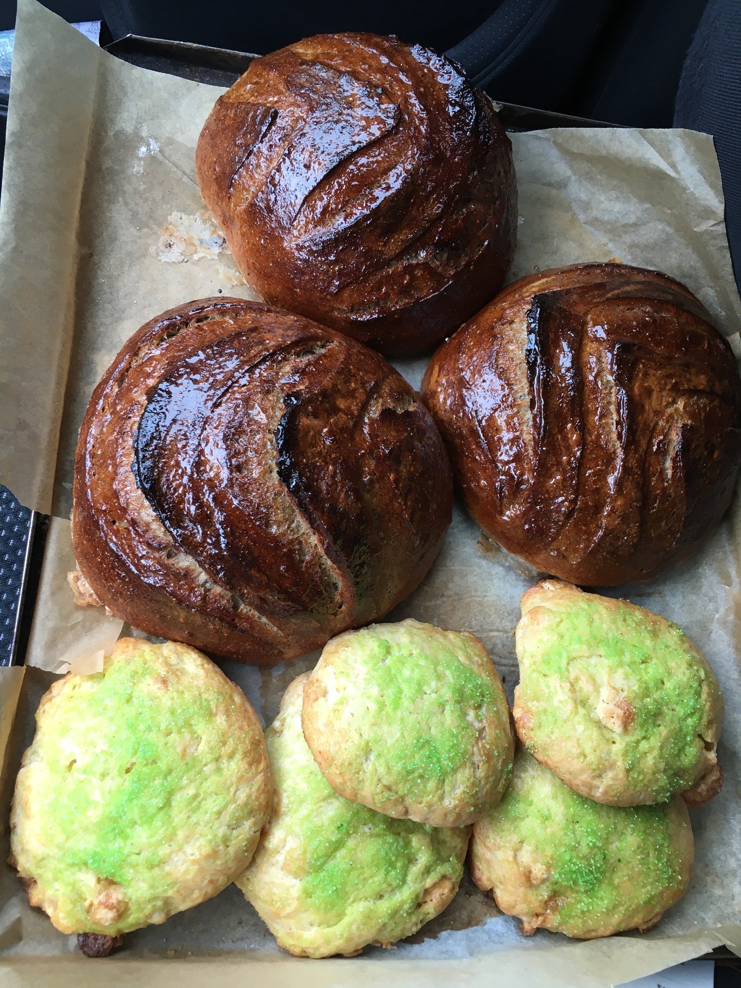 Spunky Leprechaun Cream Scones